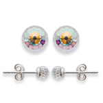 Les Tr&eacute;sors De Lily [H0352] - h&otilde;bedane karp  Crystal Balls  boreaalne valge h&otilde;be - 4 mm valge