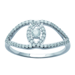 H&otilde;bes&otilde;rmus 'Goddess' h&otilde;bevalge (roodiumiga kaetud) - 10 mm 54 valge