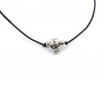 Les Tr&eacute;sors De Lily [J7233] - Bracelet cr&eacute;ateur 'T&ecirc;te de Mort' noir must