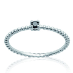 Bague Argent 'Scarlett' noir argent&eacute; (rhodi&eacute;) - 2 mm 50 must