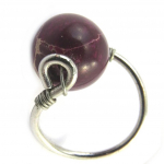 Bague 'Mineralia' bordeaux 48 punane