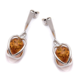 Les Tr&eacute;sors De Lily [Q1807] &ndash; h&otilde;bek&otilde;rvar&otilde;ngad  Inspiration  konjakist merevaigukollane (roodiumiga kaetud) - 30x10 mm pruun