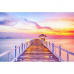 DIY 5D t&auml;isteemantmaal Ristpistega &ouml;&ouml;silla maastik Mosaiik-teemanttikandid 20X30CM