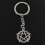 Moodne 30 mm v&otilde;tmehoidja metallist v&otilde;tmehoidja v&otilde;tmehoidja ehted Antiik h&otilde;bedase v&auml;rviga kaetud t&auml;ht Pentagramm 31x27 mm ripats