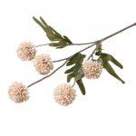 Kunstlill 1 oksaga kunstsiidist erksad pastoraalsed 5 pead Dekoratiivsed realistlikud v&otilde;ilille aiatarbed beež