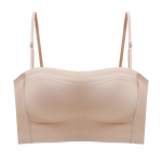 Bandeau rinnahoidja Olkaimeta rinnahoidja &otilde;mblusteta Push Up Bralette N&auml;htamatu aluspesu Naiste Tube top naistepesu XL ihukarva