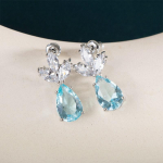 Bella Box Fashion Elegantsed Rippk&otilde;rvar&otilde;ngad Naistele Esteetilised helesinised Tsirkoon Aksessuaarid Kvaliteetsed Naiste K&otilde;rvar&otilde;ngad Ehted sinine