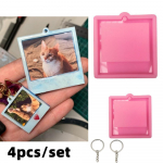 4tk/komplekt Fotoraam V&otilde;tmehoidja Epoksiidvaigust Hallitus K&otilde;rvar&otilde;ngas Ripats Silikoonvorm Pol&uuml;meersav Ehted Kaelakee Vorm Ise ise vaigust K&auml;sit&ouml;&ouml; 4pcs/set