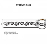 240 cm v&ouml;&ouml;joonega seinakleebis K&ouml;&ouml;k Vannituba WC V&ouml;&ouml;koht Veekindel isekleepuv tapeediga piirdekleebised