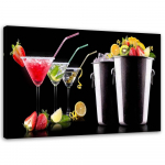 L&otilde;uenditr&uuml;kk Tropical Drinks Cocktail 60x40 mitmev&auml;rviline
