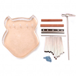 P&ouml;idlaklaver, 17 klahvi, tuuldehaamri padjapuu ja kruvidega akr&uuml;&uuml;l, armsa ninasarviku pea kujuga muusikal Rhino Head