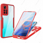 360 t&auml;iskaitse&uuml;mbris XiaoMi RedMi Note 11 11s 10 10s Pro Plus 5G 4G 9 9s 9T 9A 9C 12 NFC 10C globaalse versiooni pehme kaane jaoks RedMi 9A punane