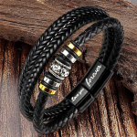 DIY nahast k&auml;sitsi valmistatud k&auml;ev&otilde;ru Nahast kootud mitmekihiline meeste nahast k&auml;ev&otilde;ru Vintage k&auml;ev&otilde;ru YSL must