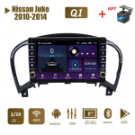 Nissan Juke'ile 2010-2014 koos nupu nupuga Android autoraadio multimeediumipleier Navigatsioon stereo GPS 2 Din 1+16 GB 1+16GB