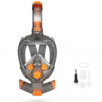 T&auml;isn&auml;oline sukeldumismask t&auml;iskasvanutele noortele, uduvastased prillid, veealused laia vaatega kokkupandav l&auml;bipaistev snorkliga ujumismask S/M