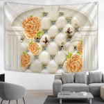 Paabulinnu sulgedest seinavaibast rippuv boheemlaslik p&otilde;hjamaa stiilis ps&uuml;hhedeelne m&uuml;steerium hipi lihtne kodukaunistus 95x70cm