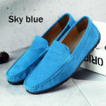 Meeste vabaaja seemisnahast mokassiinid jalatsid, libisemine, tasapinnalised s&otilde;idujalatsid. 45