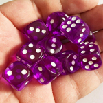 5/10 tk akr&uuml;&uuml;list l&auml;bipaistvad kristallv&auml;rvilised t&auml;ringud digitaalsed t&auml;ringud KTV perem&auml;ngude baariklubipeole 10PCS lilla