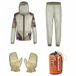 &Otilde;ues kasutatav 3-osaline v&otilde;rgust s&auml;&auml;sekindel jope Jungle Adventure Wild Fishing s&auml;&auml;sehammustuse kaitse jope Kindad P&uuml;ksid L/XL