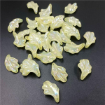 10 tk loominguline akr&uuml;&uuml;limitatsiooniga glasuur lehed ripats UV-kattega v&auml;rvilised helmed DIY k&auml;ev&otilde;ru ehete valmistamine kollane