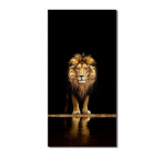 Must Kuldl&otilde;vi Loomaplakatid Moodne kodukaunistus L&otilde;uend maalimine Seinamaal Kunstipildid elutoa dekoratiivsed v&auml;ljatr&uuml;kid ILMA RAAMIST 40cm&times;80cm NoFrame