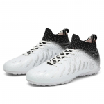 31-48 Jalgpallijalatsid Meeste L&uuml;hikeste K&uuml;&uuml;ntega TF Kunstmuru Professionaalsed Noorte Suured Jalgpallisaapad Laste Jalgpallisaapad 31 valge