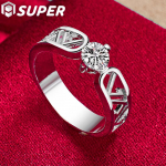 925 h&otilde;bedast &uuml;mmargune AAA tsirkoonist V-t&auml;hega ehted 7#