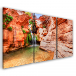 Kolmeosalise pildiga l&otilde;uenditr&uuml;kk Grand Canyon Landscape 60x40 oranž