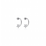 2 tk roostevabast terasest tsirkoonist tutikett rippuvad k&otilde;rvar&otilde;ngad naistele moe kullav&auml;rvi liblikas k&otilde;rvar&otilde;ngas augustamine ehted