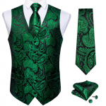 Dibangu Punane vest meestele Paisley vest Lips ja taskur&auml;tik pulmavesti komplekt pidulik &uuml;likond Vest meestele XL