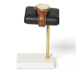 Nahast ja marmorist kellaaluse hoidik isiklikuks kasutamiseks v&otilde;i jaem&uuml;&uuml;gikingiks Watch counter valge