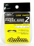 ODZ OS-05 split Ring Hyper Press Ring must Suurus 2 20/pakk (3026)