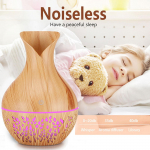 Air Aroma Oil Difuuser LED Aroomi Aroomiteraapiline niisutaja pruun