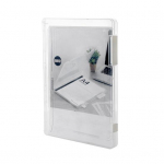 Kaanega failikarp N&auml;htav pandlaga disain Hea paindlikkus, lihtne puhastada Tolmukindel l&auml;bipaistev Letter A4 paberkarp Kontoritarbed