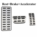 Auto k&uuml;tuse piduri tugi Jalapedaalid Auto pedaalikate Hyundai Ix25 Creta Accent Verna Solaris jaoks Kia K2 Rio Soul KX3 tarvikud must