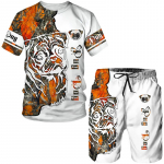 Love Wolf T-s&auml;rgid Komplektid Meeste Loomade Tattoo Valged T-s&auml;rgid L&uuml;hikesed p&uuml;ksid 2 t&uuml;kki Meestele Hip-hop vabaaja l&uuml;hikeste varrukatega dressid Spordir&otilde;ivad S