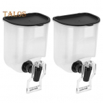 2tk 600ml &otilde;lipudel l&auml;bipaistev seinale paigaldatav &otilde;lidosaator, suure mahutavusega lekkekindel maitseainekonteiner k&ouml;&ouml;gile valge