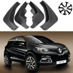 Guardabarros para Renault Captur, accesorios para salpicaduras, Samsung QM3, ~ 2013, 2018, 2017, 2016, 2015, black