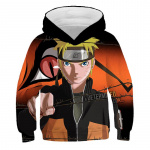 2023 Uus Naruto Hoodie Animatsioon Lastele 3D prinditud mood dressipluusid Poistele T&uuml;drukutele Laste pulloverid T&auml;navamantlid 3-14 a. 160cm
