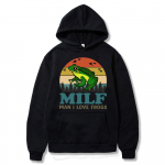 MILF Mees Ma Armastan Konni Naljakas &Uuml;tlus Konn Amfiibiumis&otilde;brad Vintage Huppar Unisex Pikkade Varrukatega Dressipluus Unisex Riided Teismelistele XL