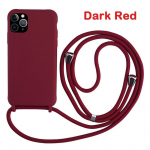 Crossbody Lanyard silikoon&uuml;mbris iPhone'ile 16 15 14 13 12 11 Pro Max XSMAX XR 8 7 Samsung S25 S24 S23 S22 S21 Ultra Plus S21FE A15 A55 A16 A53 A14 A54 iPhone 15