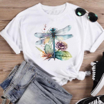 (Aasia suurus)T-r&otilde;ivad Armastuskirja stiili trend 90ndate Armas vabaaja moeprint Naiste vabaaja naiste top graafiline t-s&auml;rk l&uuml;hikeste varrukatega T-s&auml;rk S