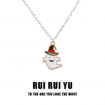 Halloweeni kaelakee Kid Halloweeni naljakas kaelakee k&otilde;rge klassi Sense ni&scaron;&scaron; Trendikas meeste hiphop lahe kaelakee disain Sense