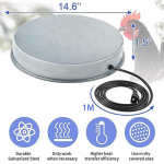 Soojendusega kodulindude jootmismasin, 30 W kana veesoojendi talveks j&auml;&auml;sulatusseadme soojendamiseks, lemmikloomade veesoojendi metallist kodulindude jaoks