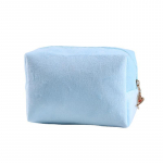 Kommiv&auml;rvi flanellist kosmeetikakott T&otilde;mblukk Moe meigihoidja Ruudukott &uuml;hev&auml;rviline igap&auml;evane hoiustamine Naiste reisipesu k&auml;ekotid sinine