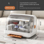 K&ouml;&ouml;gi tasside ja n&otilde;ude hoiukarbi t&uuml;hjendusrest Multifunktsionaalne putukakindel lauaplaadi hoiukapp Valge Lihtne orange-8-10cups-37cm