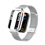 Metallist rihm Xiaomi Mi Band 8 pro k&auml;ev&otilde;ru jaoks Xiomi Mi band 8pro k&auml;ev&otilde;rule metallist roostevabast terasest korpuse kaitse h&otilde;be