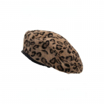 Harajuku S&uuml;gis Uus Trend Leopard Barett Korea Mood Vintage Briti Flat Top Isiksus Soe Maalija M&uuml;ts Klubi Stiil 54-58cm hall