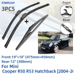 For Mini Cooper R50 R53 luukp&auml;ra 2004-2006 Eesmised tagumised klaasipuhasti terad Harjad L&otilde;ikuri tarvikud J Konks 2004 2005 2006