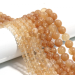 Kohv arbuus kvarts lahtised &uuml;mmargused vahehelmed helmed 15-tollised l&otilde;ngav&otilde;rud k&auml;ev&otilde;rudele Dia 4mm